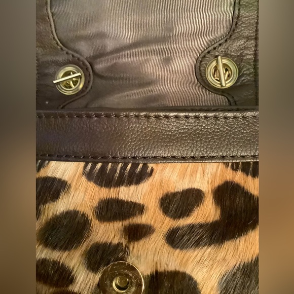 HYPO ALL LEATHER AND CALF HAIR HANDBAG WITH GOLD CHAIN. CROSSBODY - Picture 8 of 13